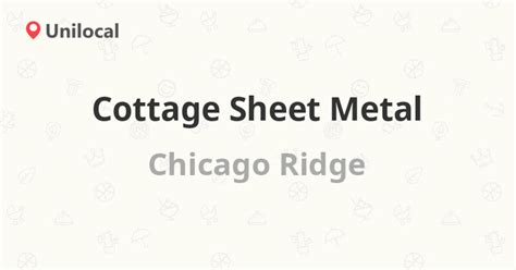 cottage sheet metal|Cottage Sheet Metal in Chicago Ridge, IL 60415 .